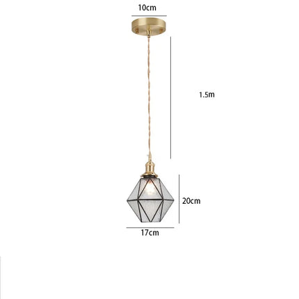 Suspension en verre teinté au style nordique pour éclairage industriel — LZ4X9M