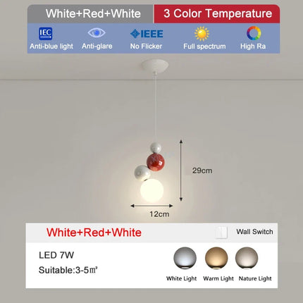 Lustre suspension ronde en métal pour chambre d’enfant — LZ4P9XQ