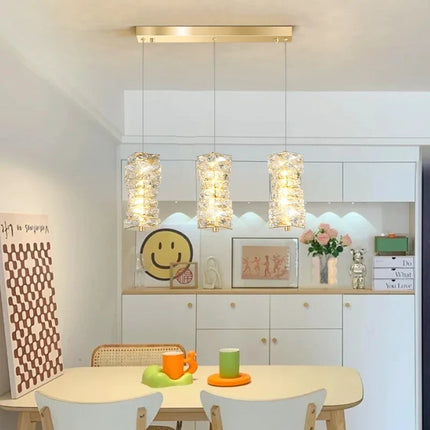 Suspension nordique en acier inoxydable avec cristal décoratif — LZ4X9P