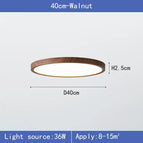 Bois de noyer-40cm-36w / Gradation 3 couleurs