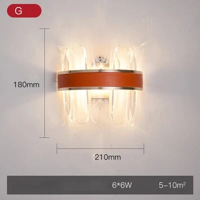Applique murale LED en cristal et acier inoxydable pour intérieur moderne — LZ4T9XQ