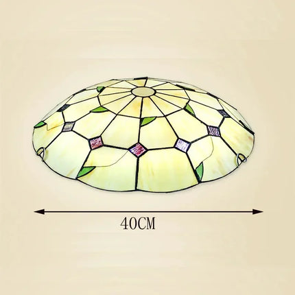 Lustre suspension bohème méditerranéen en vitrail pour intérieur — LZ4X9P2