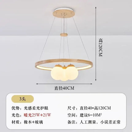 Plafonnier LED suspendu design en forme de boule en verre — LZ4X9T