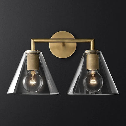 Applique murale rétro américaine en verre avec éclairage LED intégré — LZ4X9P2Q