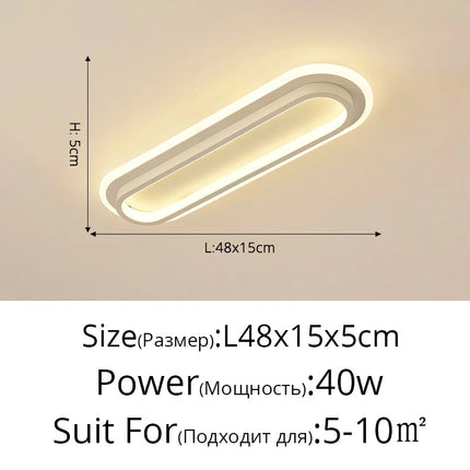Lustre LED nordique moderne et créatif pour balcon — LZ4T9XQ