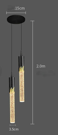 Suspension LED en cristal au design moderne et créatif — LZ4R9T1