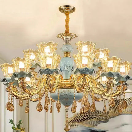 Lustre rétro en céramique au style européen pour intérieur — LZ4X9M