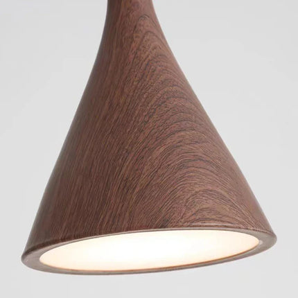 Suspension design moderne en métal effet bois réglable — LZ4X9T