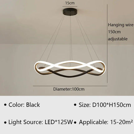 Suspension LED moderne pour décoration intérieure élégante — LZ4X9P
