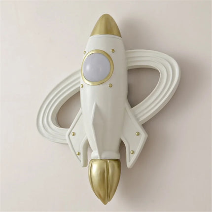 Applique murale LED fusée spatiale avec télécommande pour chambre enfant — LZ4X9Q2