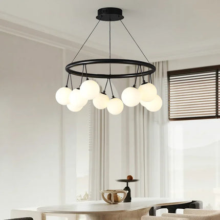 Suspension LED en forme de haricot avec détail cerise — LZ4M9Q2
