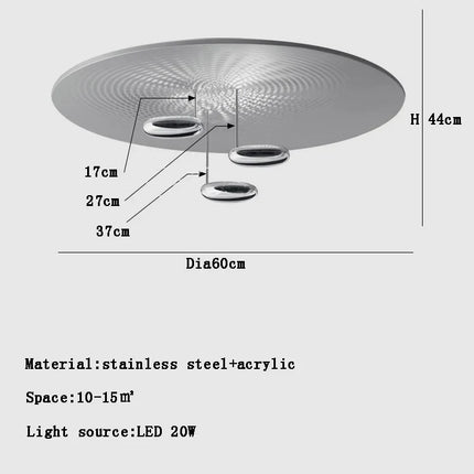 Lustre suspension LED italien en forme de goutte postmoderne — LZ4X9J