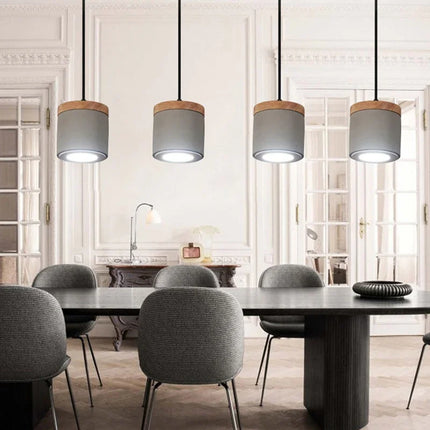 Suspension industrielle rétro en béton pour intérieur — LZ4X9T2