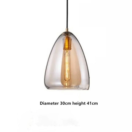 Suspension en verre au design nordique pour intérieur moderne — LZ4X9Q