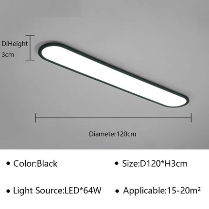 Plafonnier LED ultra fin pour intérieur moderne et élégant — LZ4D7Q9