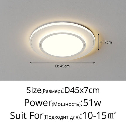 Plafonnier double couche pour un éclairage moderne et élégant — LZ4X9P2