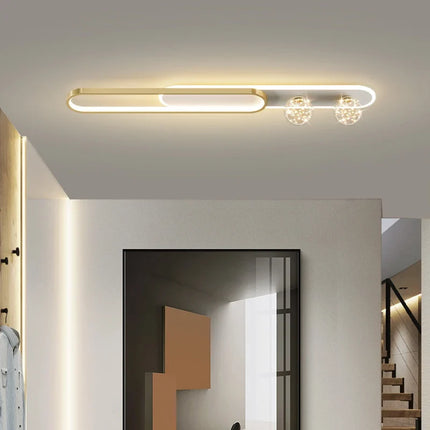 Lustre moderne créatif à bande longue encastrée étoilée — LZ4X9P2