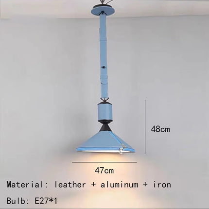 suspension en cuir artificiel style art déco pour intérieur