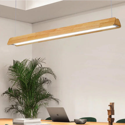 Lustre de bureau style nordique en rondins pour magasin — LZ7XQ2