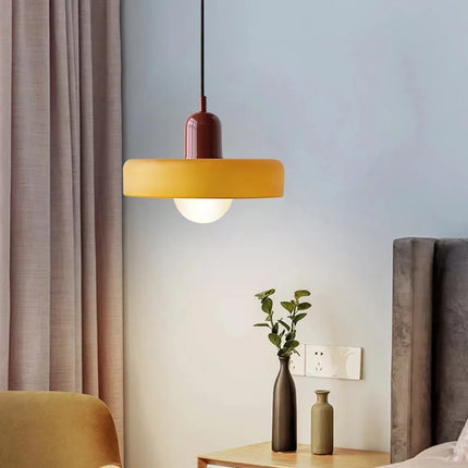 Lustre suspendu en verre coloré pour intérieur moderne — LZ5QW9