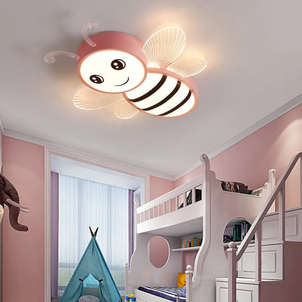 Plafonnier LED motif petite abeille pour décoration maternelle moderne — LZ4X9Q