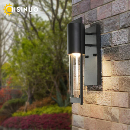 Éclairage mural LED extérieur étanche rétro Vintage Bronze E27 ampoule pour jardin porche applique réverbère 96V220V applique Luminaire