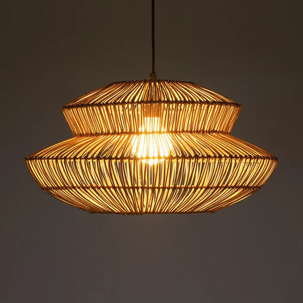Suspension artisanale en rotin chinois pour décoration intérieure — LZ4P9XQ