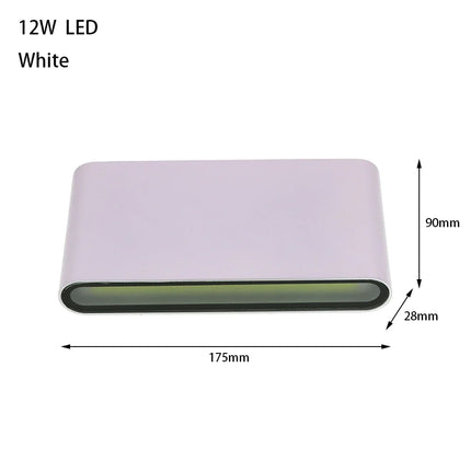 applique murale led moderne étanche luminaire décoratif intérieur extérieur aluminium