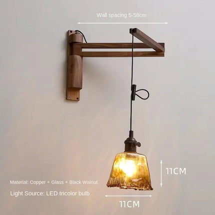 Applique murale extensible en cuivre au design élégant et fonctionnel — LZ4X9T