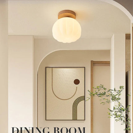 Plafonnier LED design nordique en forme de fleur citrouille — LZ4X9T1