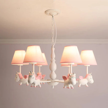 Lustre suspension dessin animé licorne pour chambre d’enfant — LZ4P9XQ