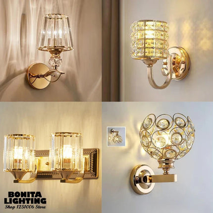 Applique murale art déco en cristal taille diamant brillante — LZ4X9Q