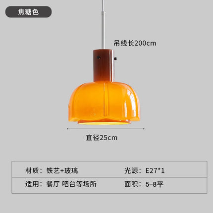Suspension en verre style rétro médiéval Bauhaus pour intérieur — LZ4X9P2Q