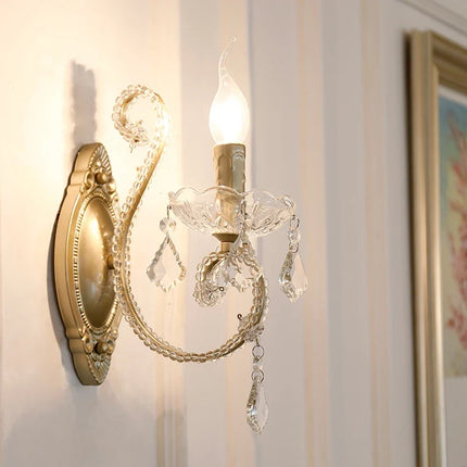 Applique murale moderne en cristal avec éclairage LED élégant — LZ4G7T9