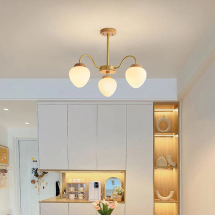 Lustre en bois simple au style français moderne pour enfants — LZ4J9XQ