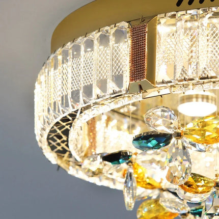Plafonnier luxe en cristal pour intérieur de villa moderne — LZ4XJ9