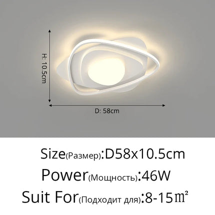 Lustre LED nordique simple à éclairage chaud — LZ4X9T