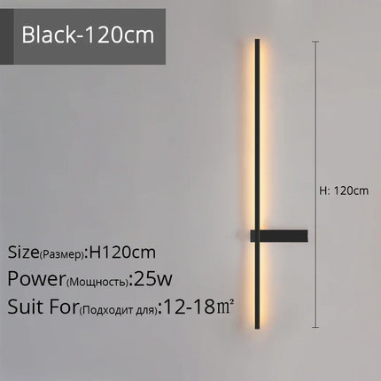 Applique murale LED en aluminium au design minimaliste pour intérieur — LZ4X9T2