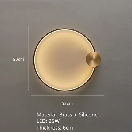 Applique murale LED en laiton style Art déco pour intérieur contemporain — LZ4X9Q2