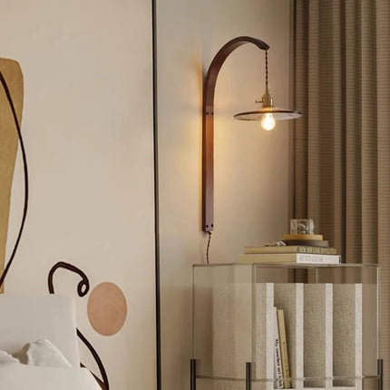 Applique murale en bois avec éclairage LED pour intérieur — LZ4X9T1