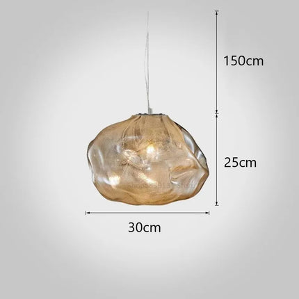 Suspension en verre soufflé style nuage pour restaurant — LZ4X9T2