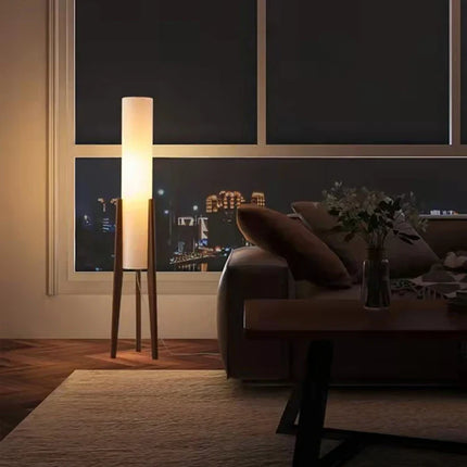 Lampadaire LED en bois au design coréen — LZ4X7QJ