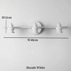 3 têtes blanc 48cm / CHINE / Blanc chaud (2700-3500K)