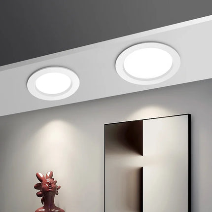 Plafonnier LED encastré ultra fin rond pour intérieur — LZ4D9Q2N