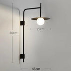 D43xH80cm Noir