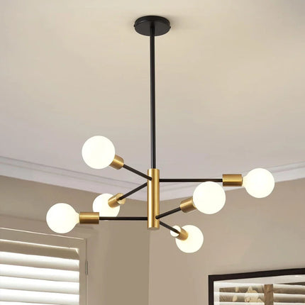 Lustre suspension moderne style spoutnik 2, 4 ou 8 têtes — LZ4X9P