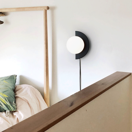 Applique murale LED demi-cercle style nordique Macaron — LZ4X9P2
