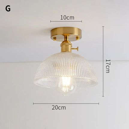 Lustre vintage japonais en verre pour balcon et entrée — LZ4M9Q2