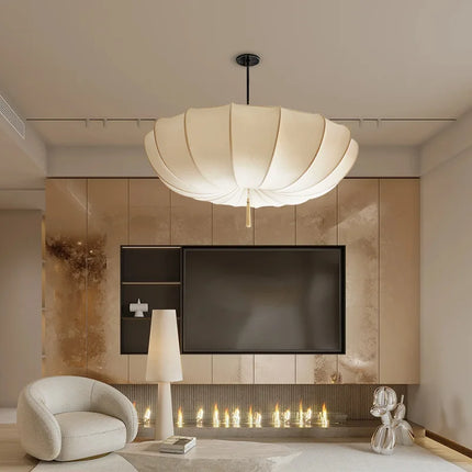 Lustre suspension tissu style nordique japonais moderne — LZ4X9Q