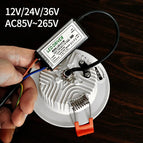 24V Input / Coolwhitelight6000K / black 24W 200mm hole | CHINA